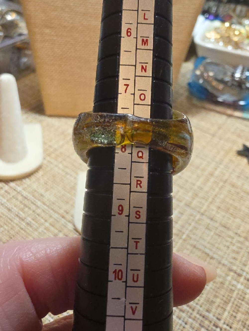 Multicolor Glass Dome Statement Ring - Women Jewelry - Picture 11 of 12